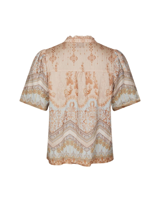 Neo Noir - Torana Flower Border Blouse