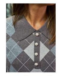 Neo Noir - Gia Check Knit Blouse