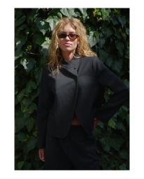 Neo Noir - Tiria Slim Pinstripe Blazer Neo Noir - Tiria Slim Pinstripe Blazer