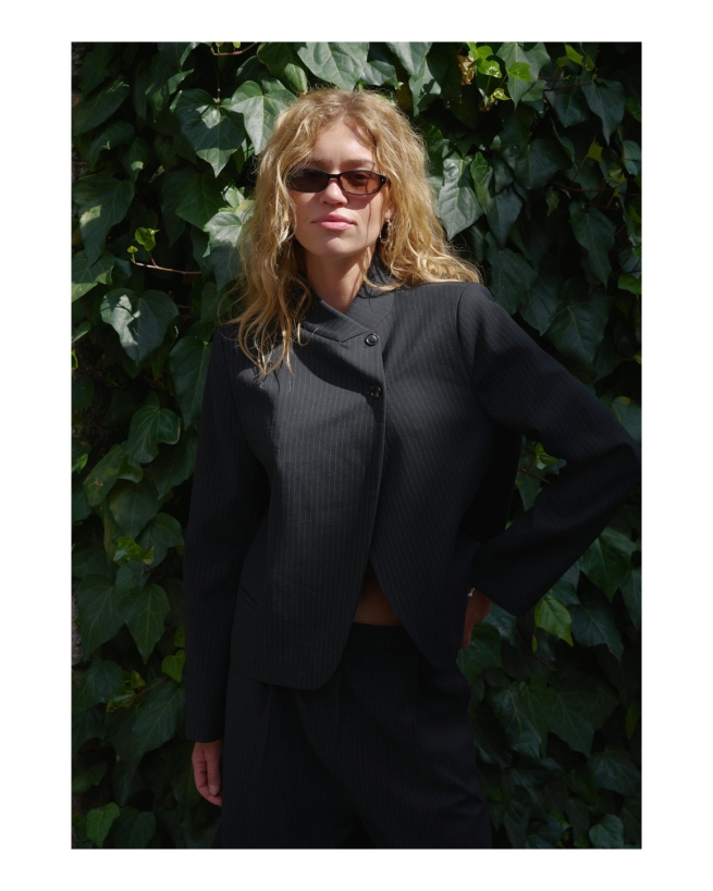 Neo Noir - Tiria Slim Pinstripe Blazer