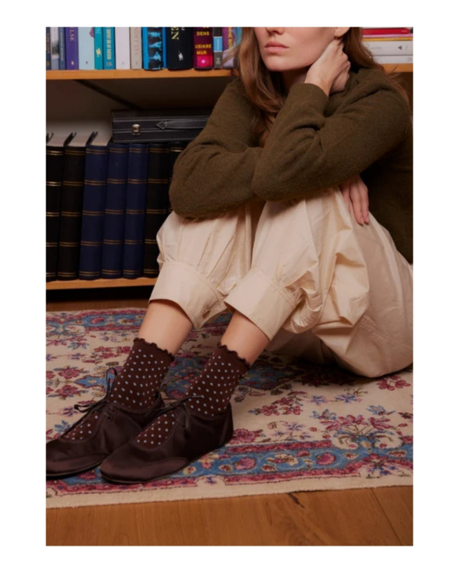 Beck Søndergaard - Dotted Frilla Short Sock