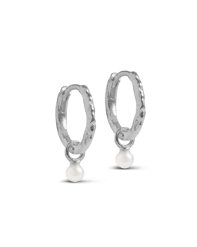 Enamel - BELLE PEARL HOOPS