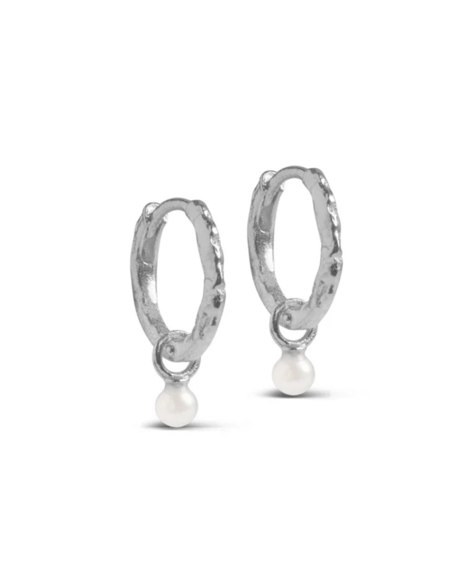 Enamel - BELLE PEARL HOOPS