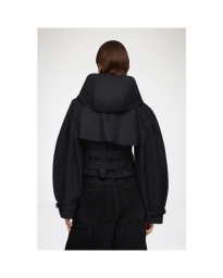 Ganni - WOLL HOODED JAKKE