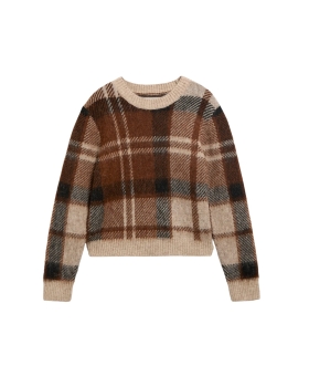 BARBOUR - Glendyn Tartan Crew Neck Jumper BARBOUR - Glendyn Tartan Crew Neck Jumper