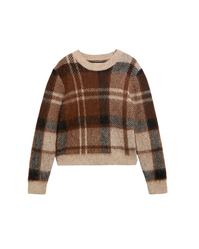BARBOUR - Glendyn Tartan Crew Neck Jumper