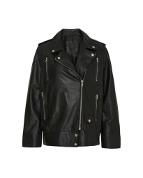 Notyz - Oversized Bikerjakke i Lammeskind Notyz - Oversized Bikerjakke i Lammeskind