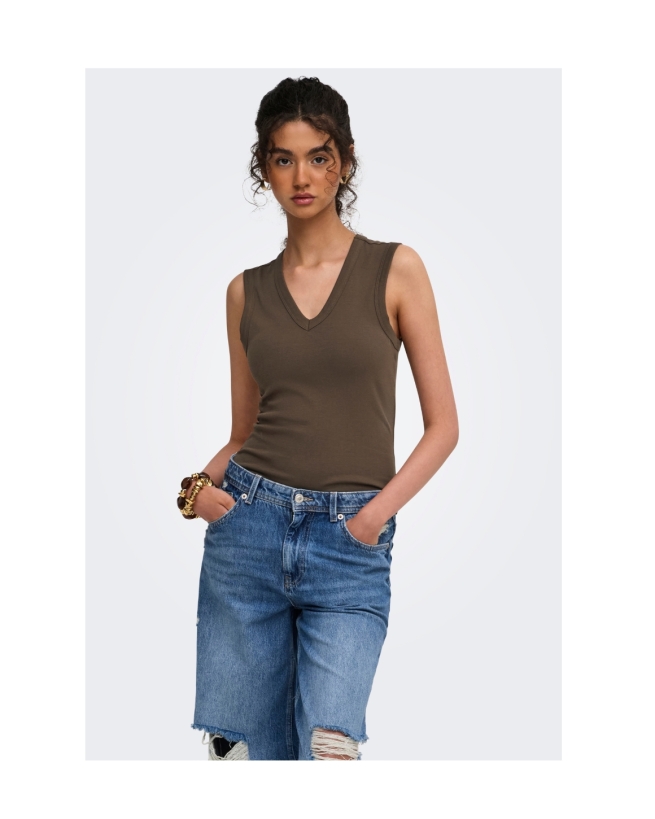 Only - RILEY S/L V-Neck Top