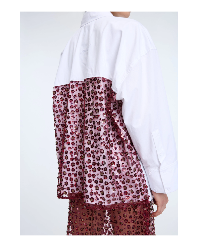 Munthe - Oversize Skjorte med Pailletdetaljer