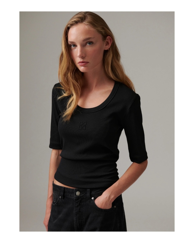 DAY Birger et Mikkelsen - DAY Ribbed T-shirt Black