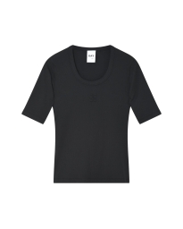 DAY Birger et Mikkelsen - DAY Ribbed T-shirt Black DAY Birger et Mikkelsen - DAY Ribbed T-shirt Black