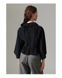 DAY Birger et Mikkelsen - Crinkled Cardigan Top Black DAY Birger et Mikkelsen - Crinkled Cardigan Top Black