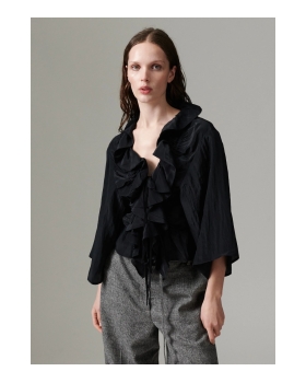 DAY Birger et Mikkelsen - Crinkled Cardigan Top Black