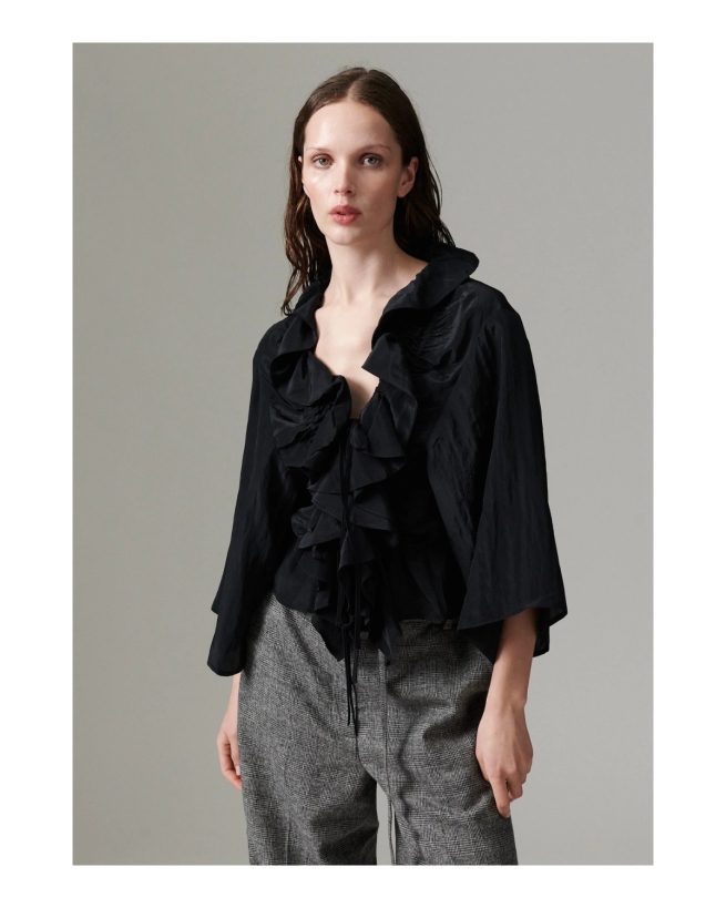 DAY Birger et Mikkelsen - Crinkled Cardigan Top Black