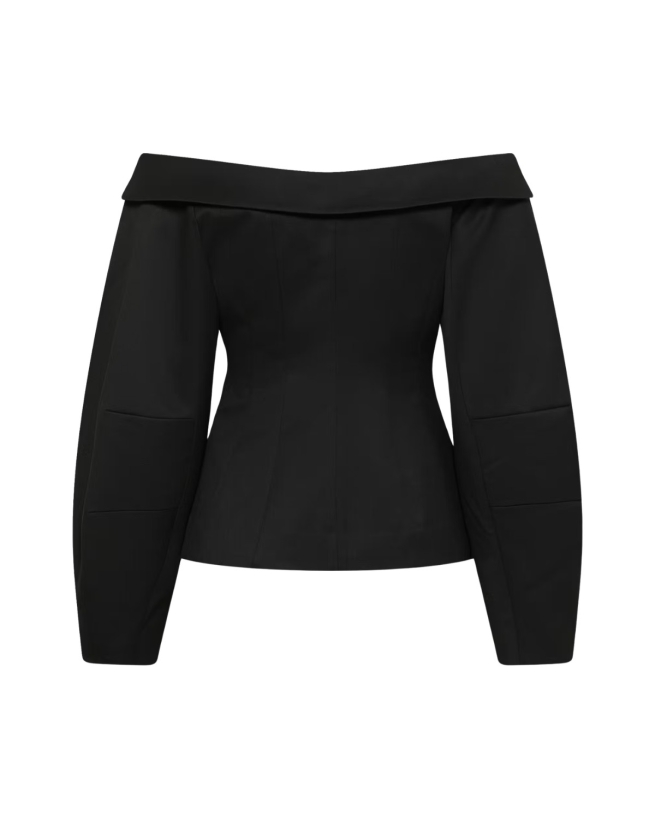Gestuz - Off-Shoulder Blazer Black