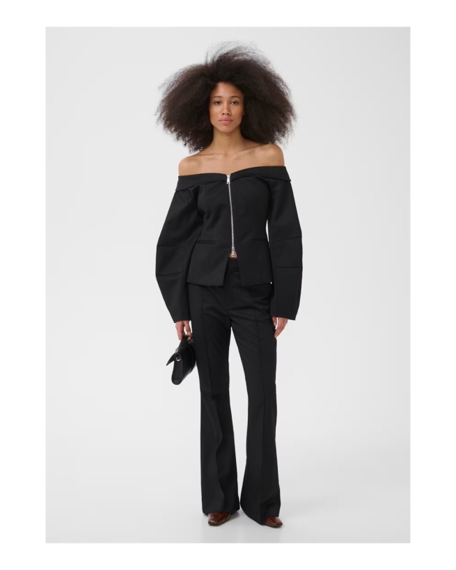 Gestuz - Off-Shoulder Blazer Black