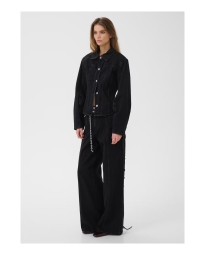 Gestuz - Wide Leg Jeans Dark Grey Washed / Black Gestuz - Wide Leg Jeans Dark Grey Washed / Black