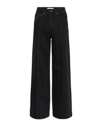 Gestuz - Wide Leg Jeans Dark Grey Washed / Black Gestuz - Wide Leg Jeans Dark Grey Washed / Black