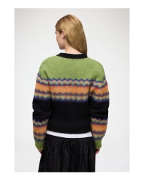 Ganni - Fair Isle Striktrøje Ganni - Fair Isle Striktrøje