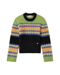 Ganni - Fair Isle Striktrøje Ganni - Fair Isle Striktrøje