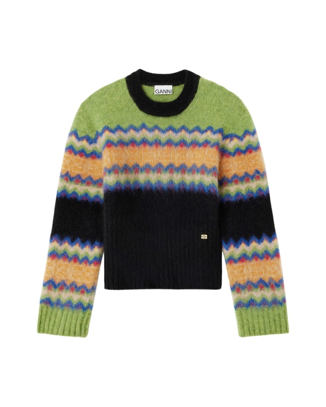 Ganni - Fair Isle Striktrøje