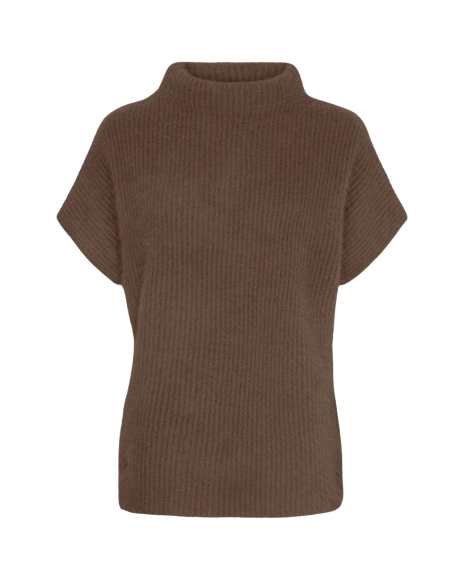 Notyz - Cashmere Raccoon Strikbluse