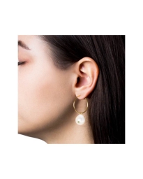 Jane Kønig - BAROQUE PEARL EARRING 